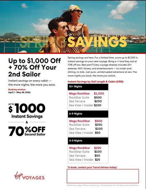 May 2026 Virgin Offer